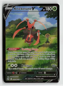 Pokemon - Kricketune V - TG12/TG30 SWSH12: Silver Tempest Trainer Gallery - NM - Image 1