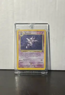 Pokemon TCG Fossil Unlimited Haunter 6/62 Holo Rare 1999 MP-HP Vintage Holo - Image 1