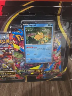 2x Pokemon: Mega Evolution 3 Pack Blister Psyduck & Golduck Promo's TCG - Image 3