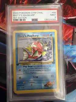 2000 Pokemon Gym Challenge Misty's Magikarp 1st Edition #88 PSA 9 - Image 1