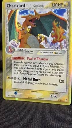 2006 Charizard Delta Species Holo Crystal Guardians 4/100 MP Pokemon Tcg - Image 2