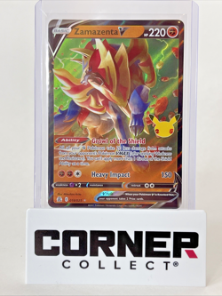 Zamazenta V – 018/025 | Full Art | Holo | Ultra Rare | Celebrations | Pokemon - Image 1