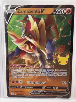 Zamazenta V – 018/025 | Full Art | Holo | Ultra Rare | Celebrations | Pokemon - Image 2