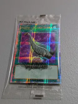 Rare Doube Line Holo Yu-Gi-Oh Harpie's Feather Duster EDC1-EN001 Quarter Century - Image 1