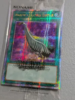 Rare Doube Line Holo Yu-Gi-Oh Harpie's Feather Duster EDC1-EN001 Quarter Century - Image 4