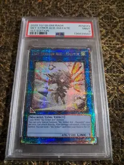 Sky Striker Ace Hayate New Art Quarter Century Secret Rare RA04EN073 1stEd PSA 9 - Image 1