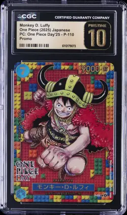 2025 ONE PIECE JPN PC: ONE PIECE DAY '25 - PROMO MONKEY D LUFFY CGC 10 PRISTINE - Image 1