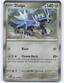 Dialga #095/132 Holo Pokemon Card ME01: Mega Evolution - Image 1