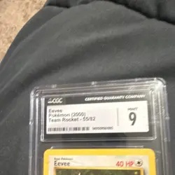 Pokemon Eevee Team Rocket 55/82 CGC 9 English 2000 Basic Vintage Card - Image 2