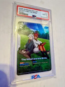 2025 Gundam Card Game - The Witch and the Bride - GD01-117 R+ PSA 10 POP 43 - Image 1