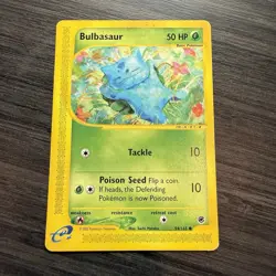 Pokemon TCG Bulbasaur Expedition Base Set, Card 94/165, Regular Common MP 2002 - Image 1