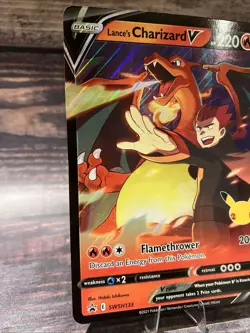 Pokemon TCG Lance's Charizard V SWSH133 Jumbo Card Holo - Image 2