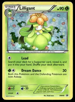 Lilligant BW49 Pokemon Card Black Star Promo 90 HP Holo Moderately Played DH - Image 1