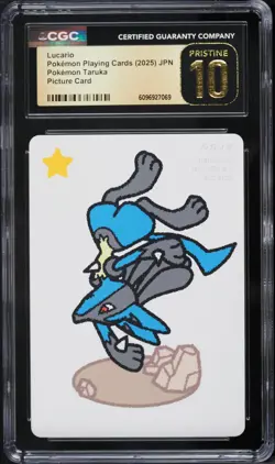 2025 Pokemon Japanese Playing Cards Taruka Picture Lucario CGC 10 PRISTINE - Image 1