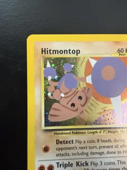 Pokemon TCG Hitmontop Neo Discovery Holo Rare Card 3/75 LP- - Image 3