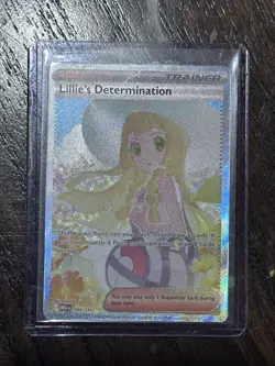 Pokemon TCG Holo Ultra Rare Full Art Lillie's Determination Trainer Card 184/132 - Image 3