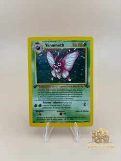 Pokemon TCG Venomoth Jungle Holo Card 13/64 1st Edition Rare - Image 1