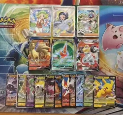 Pokemon Card Lot Full Art Alt Art Fire Pikachu Ninetales Leafeon - Image 1