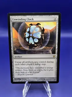 Unwinding Clock - Magic The Gathering New Phyrexia - Lightly Played Regular - Image 2