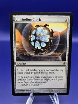 Unwinding Clock - Magic The Gathering New Phyrexia - Lightly Played Regular - Image 3