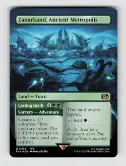 Zanarkand, Ancient Metropolis (Borderless)*Foil* FIN 314 NM - Image 1