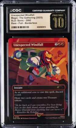 2025 MAGIC: THE GATHERING SLD: SONIC UNEXPECTED WINDFALL CGC 10 PRISTINE - Image 1