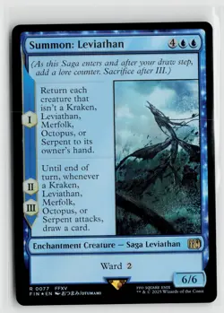 MTG Final Fantasy Summon Leviathan Foil x1 NM - Image 1