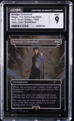 2025 MAGIC: THE GATHERING SLD: FINAL FANTASY #7002 ARMIGER UNLEASHED CGC 9 - Image 1