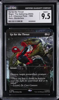 2025 MAGIC: THE GATHERING #1986 GO FOR THE THROAT CGC 9.5 - Image 1