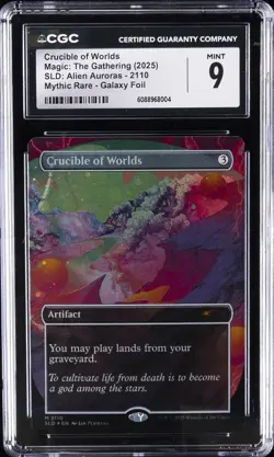 2025 MAGIC: THE GATHERING - SLD: ALIEN AURORAS #2110 CRUCIBLE OF WORLDS CGC 9 - Image 1