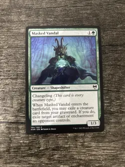 MTG 1x Masked Vandal x1 LP Kaldheim - Image 1