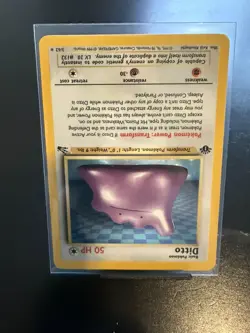 Pokemon TCG German Fossil Ditto 1st Edition Holo Rare 3/62 - Image 2