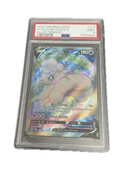 PSA 9 - Vulpix V (Full Art) 173/195 - Pokemon Sword & Shield - Silver Tempest - Image 1