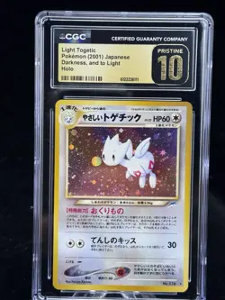 Light Togetic Holo #176 Japanese Neo Destiny Pokemon CGC 10 Pristine w Swirl 🌀✨ - Image 2