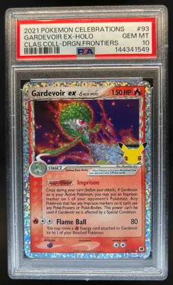 2021 Pokemon Celebrations Gardevoir ex Classic Collection Holo #93/101 PSA 10 - Image 1