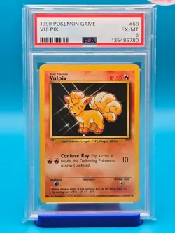 PSA 6 - 1999 POKEMON GAME 68 VULPIX - Image 1