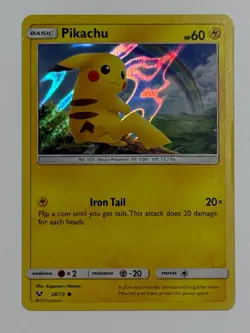 Pokemon TCG Pikachu 28/73 (Water Web Holo) Promo - Image 1