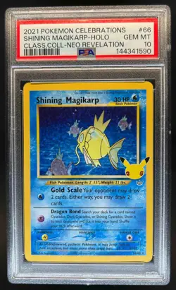 2021 Pokemon SWSH Shining Magikarp Classic Collection Holo #66/64 PSA 10 - Image 1