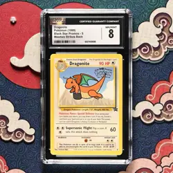 ✨CGC 8 NM ✨ Dragonite 1999 Pokemon First Movie #5 WB Stamped Black Star Promo - Image 1