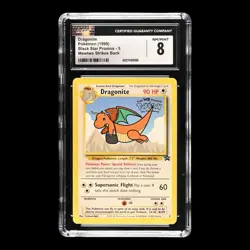 ✨CGC 8 NM ✨ Dragonite 1999 Pokemon First Movie #5 WB Stamped Black Star Promo - Image 2