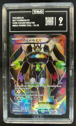 2016 Pokemon Fates Collide Zygarde Promos EX Full Art Ultra Rare #54a/124 TAG 9 - Image 1