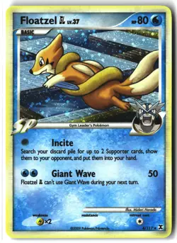 Floatzel GL ⭐ 4/111 Holo Rare Rising Rivals 2009 Pokemon NM - Image 1