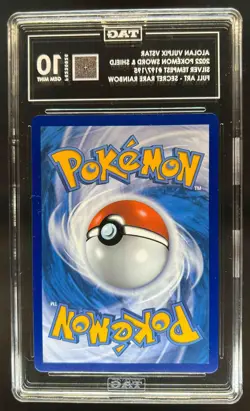 2022 Pokemon SWSH Silver Tempest Alolan Vulpix VST Secret Rare #197/195 TAG 10 - Image 2