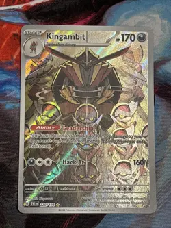 Kingambit 220/198 (NM) - Scarlet & Violet Base Set Illustration Rare Pokemon TCG - Image 1