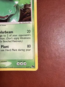 Venusaur Holo 6/17 Pokemon POP Series 2 damaged - Image 4