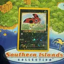 Pokemon Vintage Southern Islands Reverse Holo Ledyba 7/18 Rare WotC Promo - Image 1