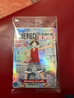 Monkey.D.Luffy (055) (College Basketball US Voyage) P-055 One Piece Promotion... - Image 1