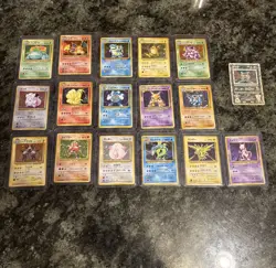 1996 Base Set Japanese All Holos 16 cards + Ancient Mew - Image 1