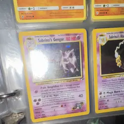 Pokemon TCG Vintage Card Lot Lugia, Onix, Sabrina's Gengar & Alakazam Holo 1999 - Image 2