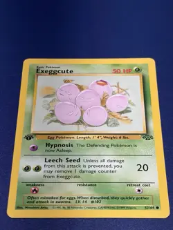 Pokemon Exeggcute TCG Jungle Card 52/64 1st Edition Common - Image 1